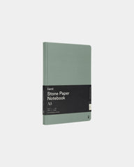 Notitieboek harde kaft steenpapier A5 om te personaliseren - Heidegroen
