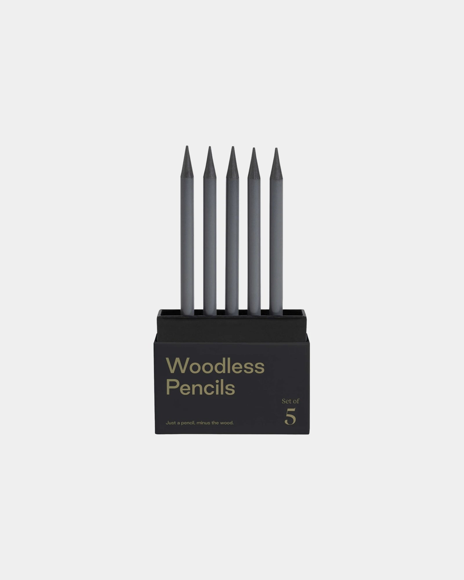 Potloodset 5-delig grafiet zonder hout om te personaliseren - 2
