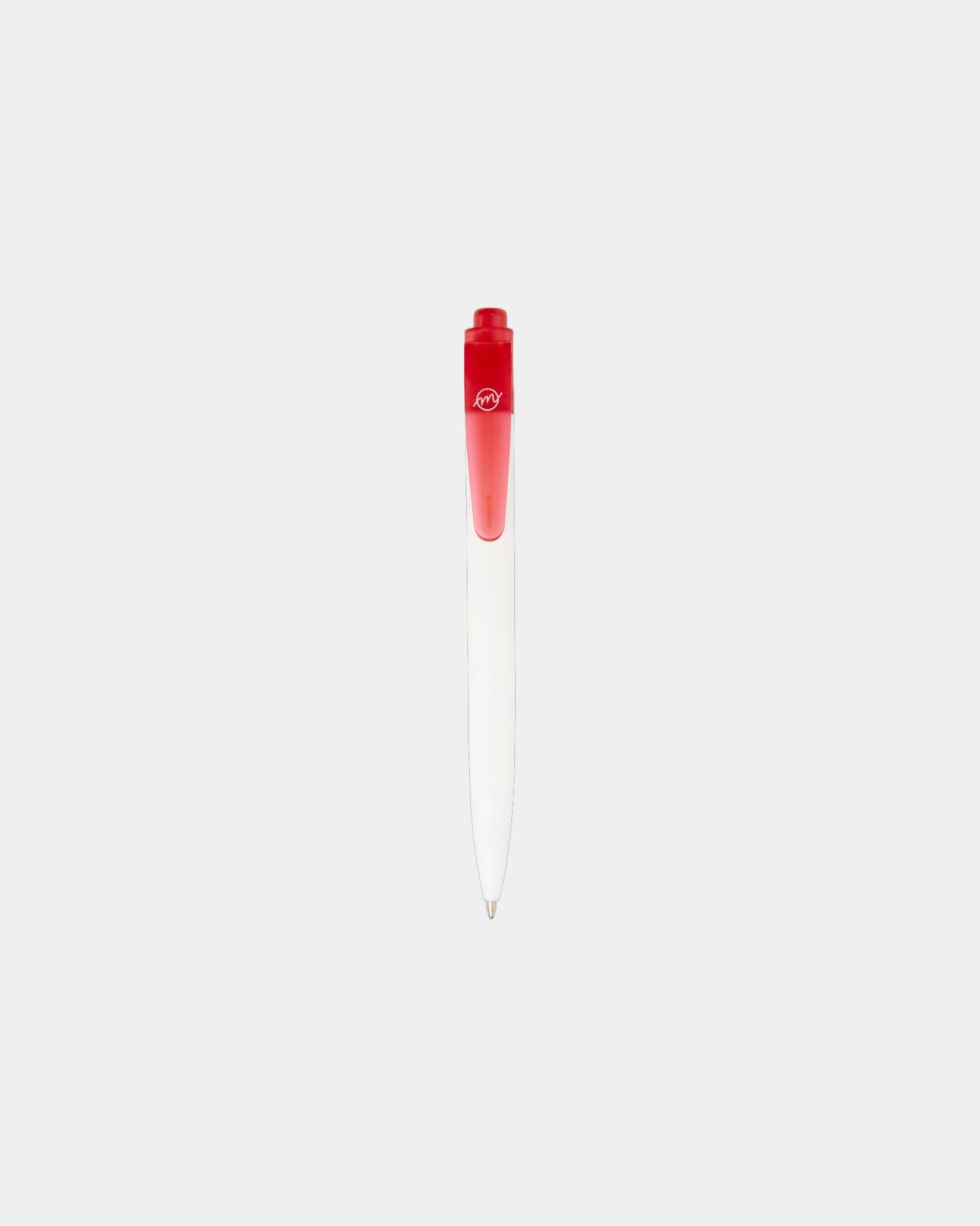 Balpen gerecycled oceaanplastic om te personaliseren - Doorschijnend rood