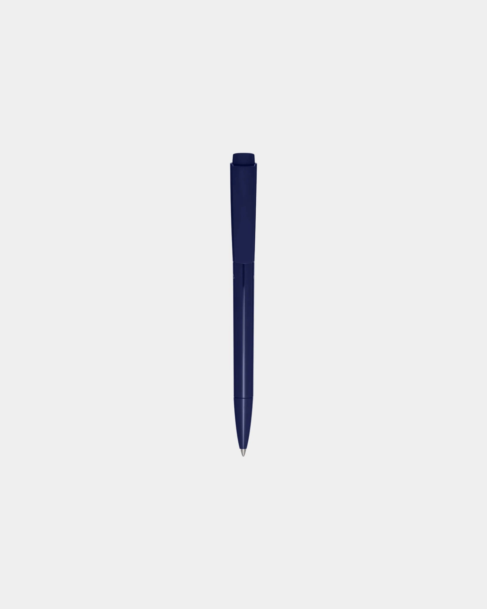 Balpen gerecycled plastic Martha om te personaliseren - Marineblauw