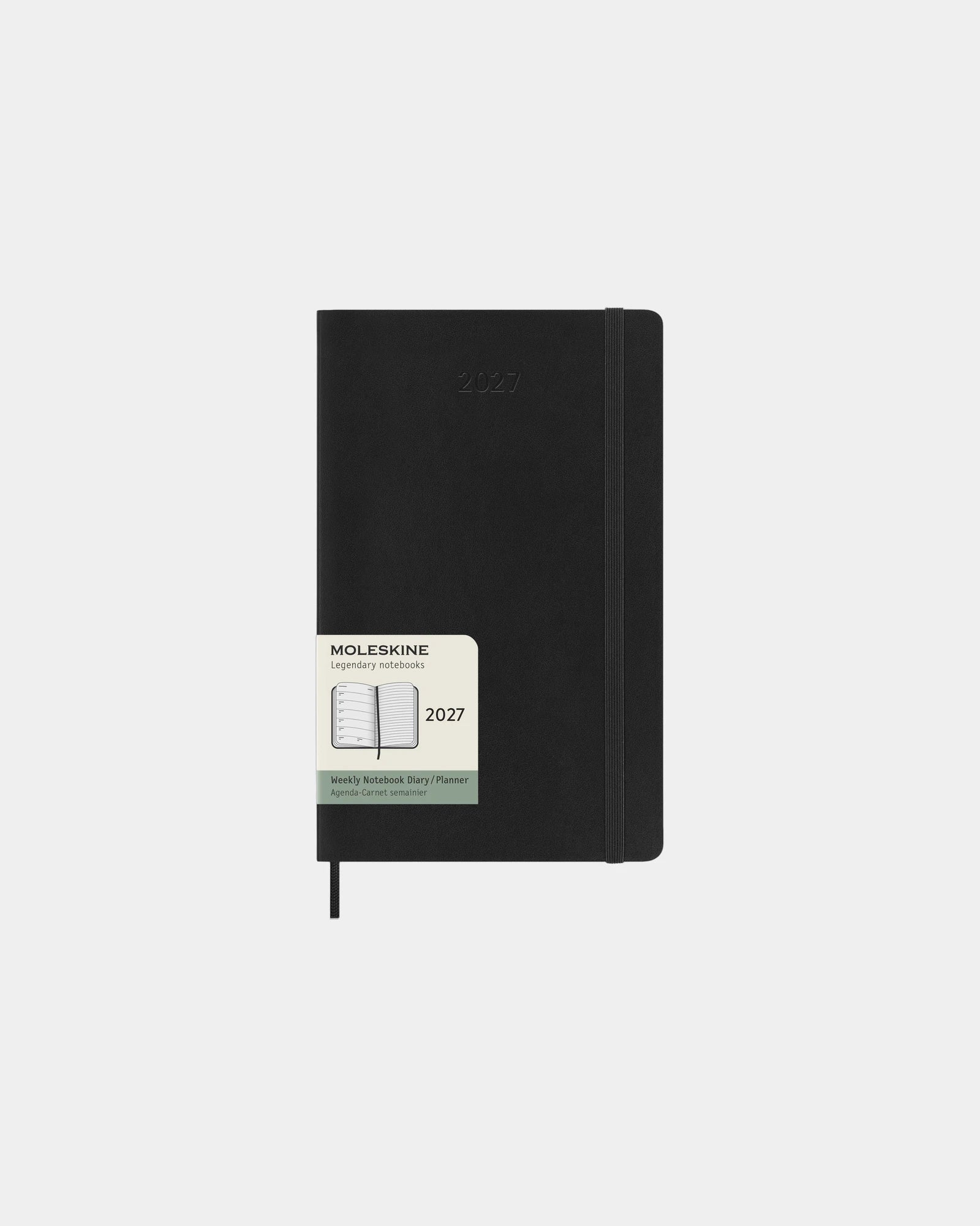 Agenda 12 maanden Moleskine om te personaliseren - Zwart