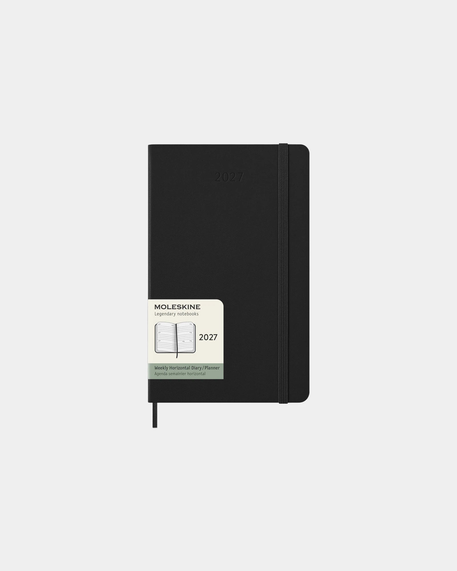 Agenda hardcover Moleskine 12 maanden om te personaliseren - Zwart