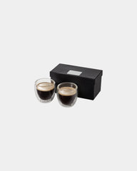 Espressoglazenset dubbelwandig 70ml om te personaliseren - Transparant