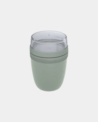 Lunchbox Ellipse 500+200ml waterdicht om te personaliseren - Salie