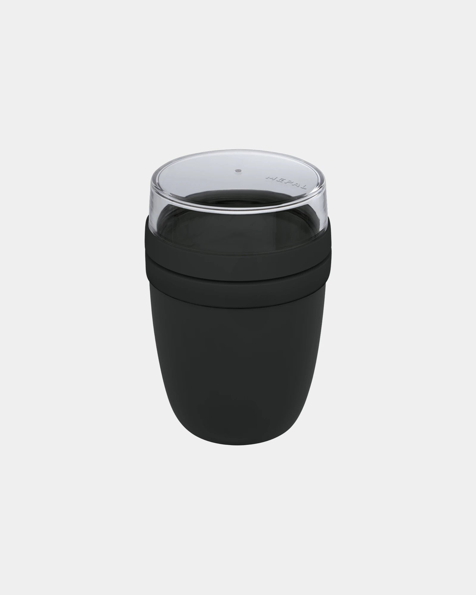Lunchbox Ellipse 500+200ml waterdicht om te personaliseren - houtskool