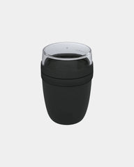 Lunchbox Ellipse 500+200ml waterdicht om te personaliseren - houtskool