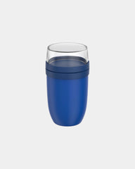 Lunchbox thermisch 750+300ml om te personaliseren - Fel blauw
