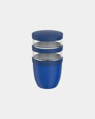 Lunchbox thermisch 3-delig om te personaliseren - Fel blauw
