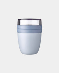 Lunchbox waterdicht 300+120ml Ellipse om te personaliseren - Blauw