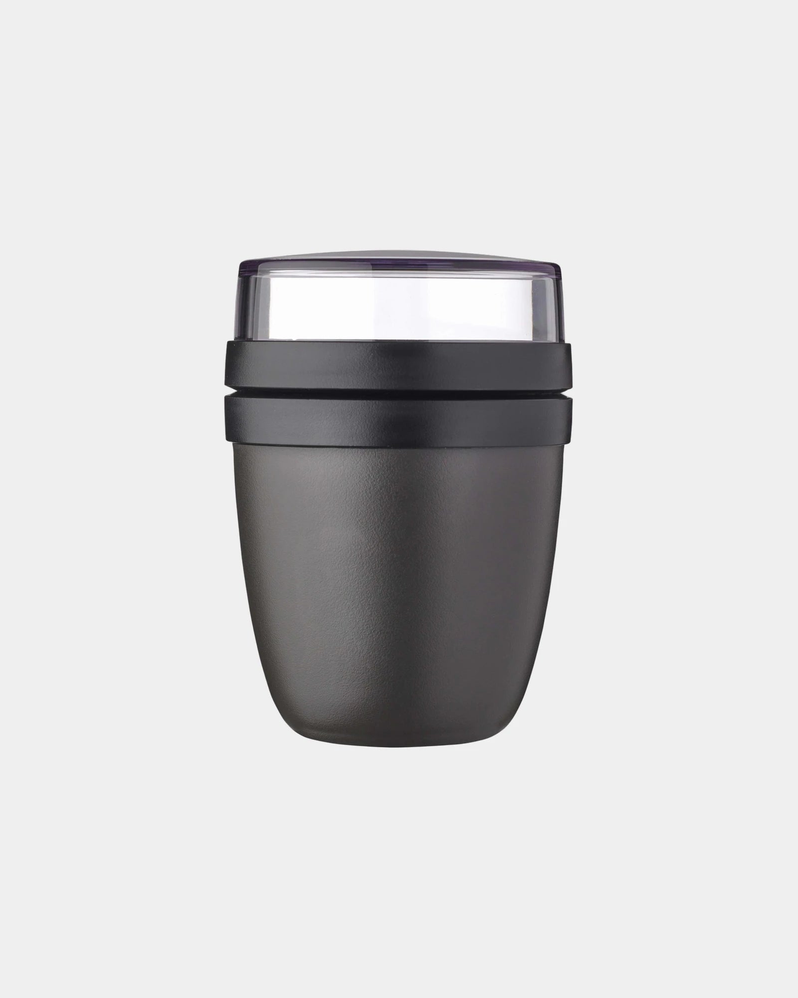 Lunchbox waterdicht 300+120ml Ellipse om te personaliseren - Zwart