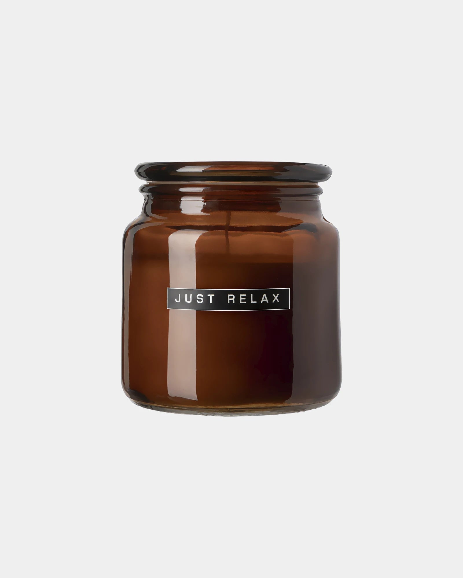 Geurkaars cederhout 350 g glazen pot om te personaliseren - Amber Gemêleerd