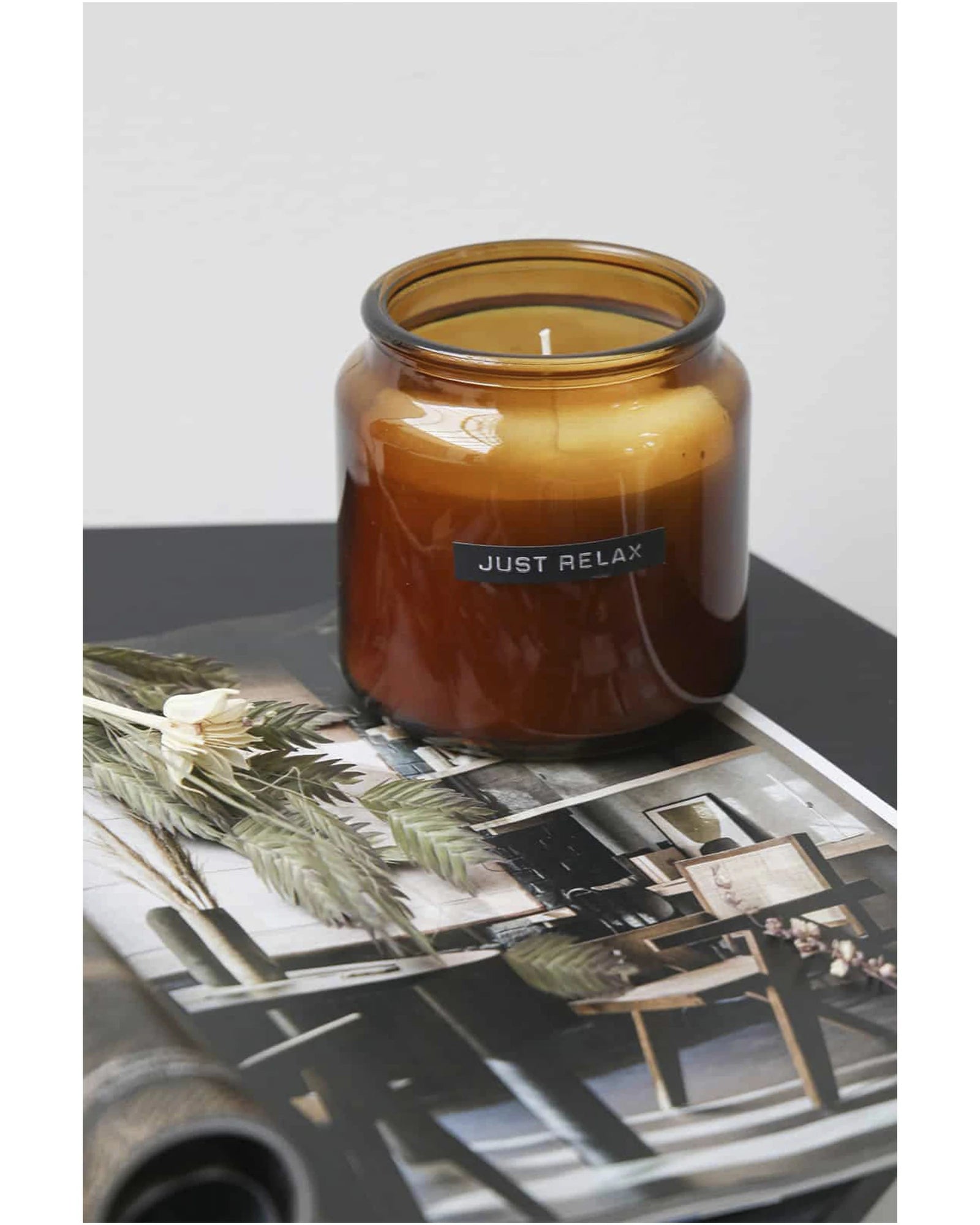 Geurkaars cederhout 350 g glazen pot om te personaliseren - 2