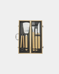 Barbecueset bamboe 5-delig om te personaliseren - 3