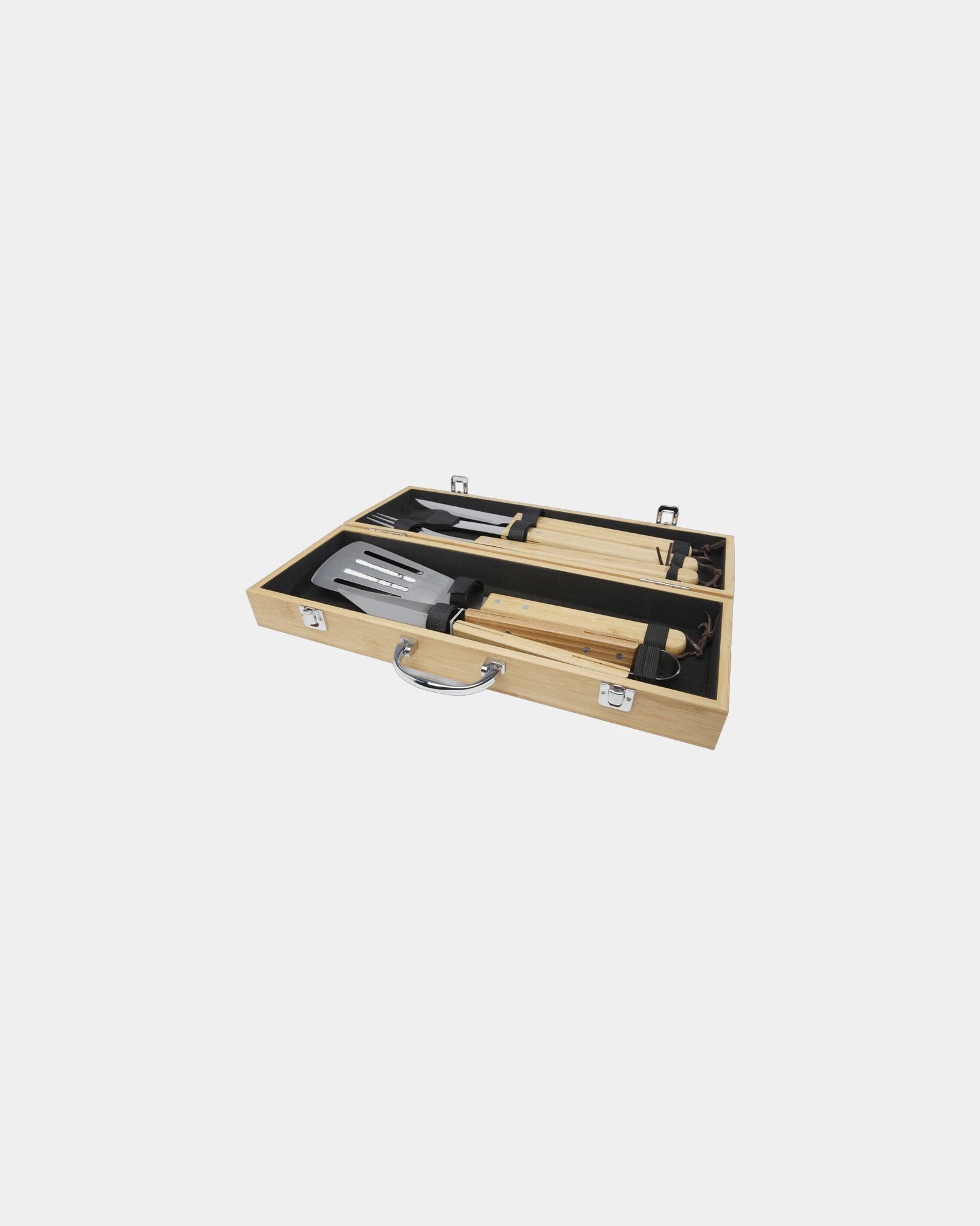 Barbecueset bamboe 5-delig om te personaliseren - 2