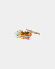 Lunchbox glas bamboe deksel 1000ml om te personaliseren - 2