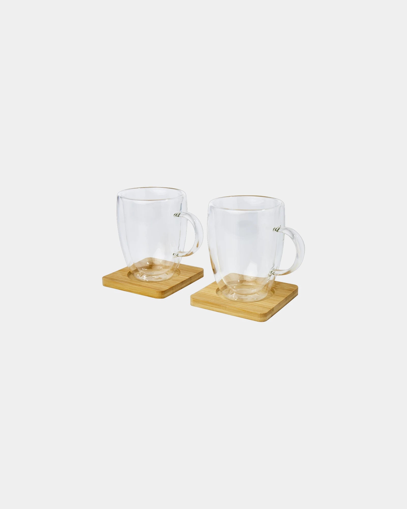 Glazenset dubbelwandig glas met bamboe om te personaliseren - 4