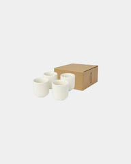 Espressokopjes keramiek set van 4 90ml om te personaliseren - Wit