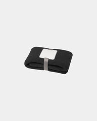 Deken gerecycled polyester GRS 150x120 om te personaliseren - Zwart