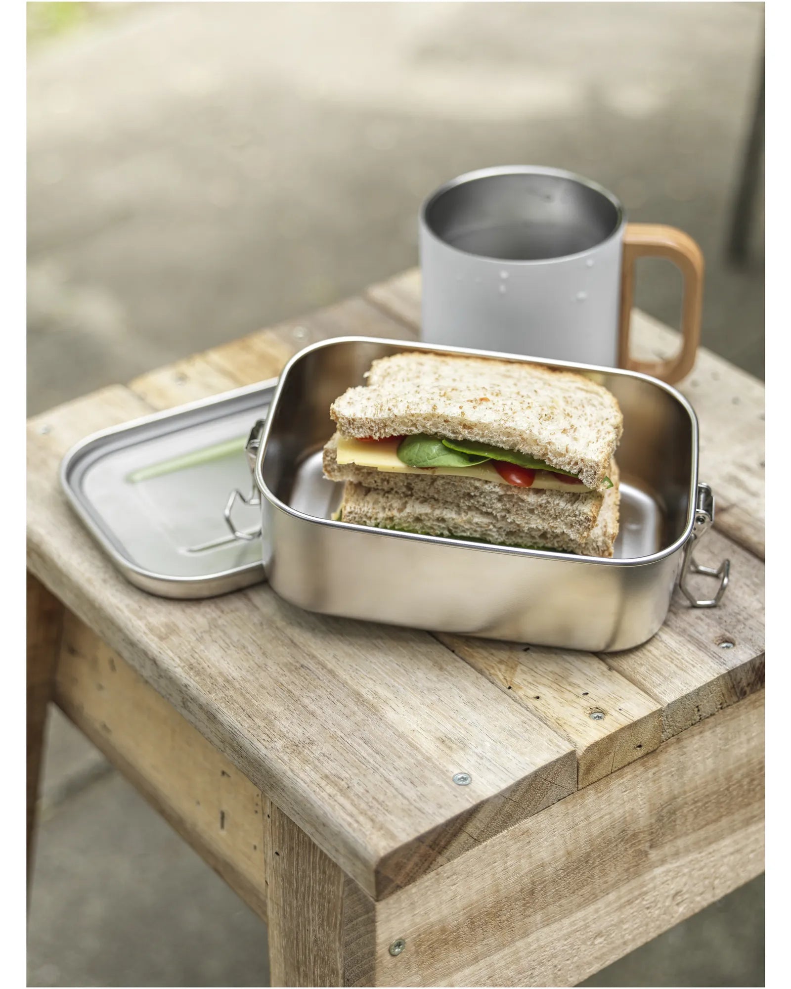 Lunchbox gerecycled rvs 750ml om te personaliseren - 4