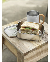 Lunchbox gerecycled rvs 750ml om te personaliseren - 4