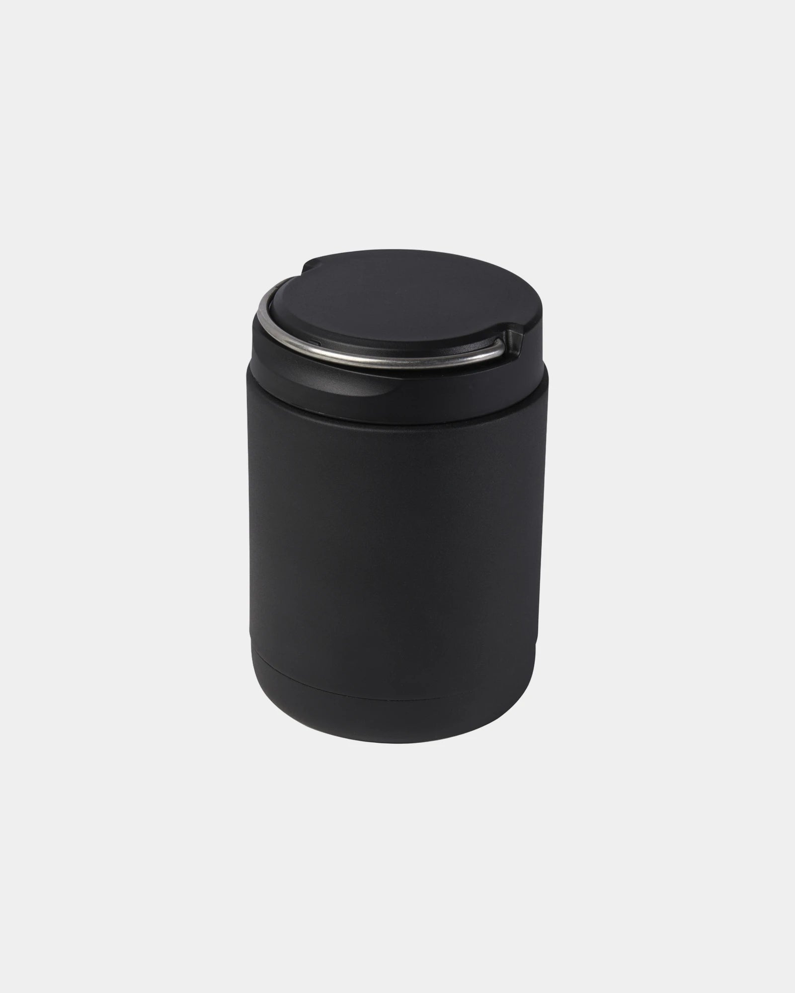 Lunchbox gerecycled rvs 500ml om te personaliseren - Zwart