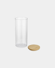 Bewaardoos glas bamboe deksel 940ml om te personaliseren - 2