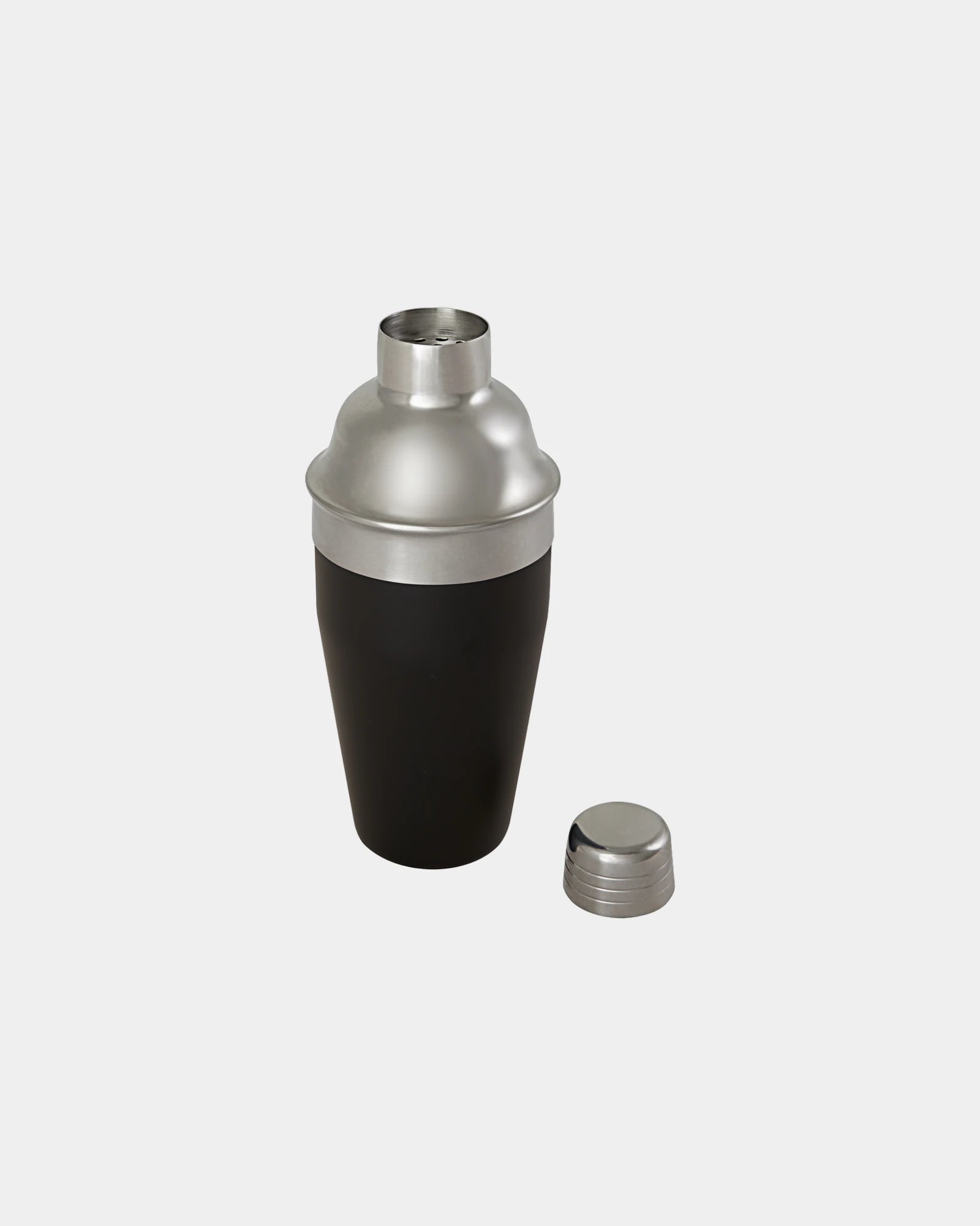 Cocktailshaker gerecycled rvs 500ml om te personaliseren - Zwart