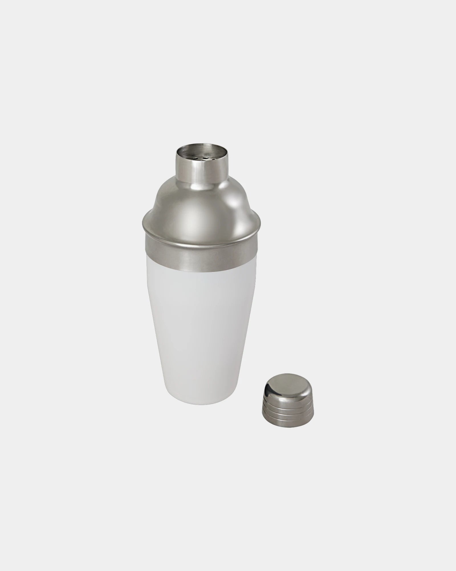 Cocktailshaker gerecycled rvs 500ml om te personaliseren - Wit