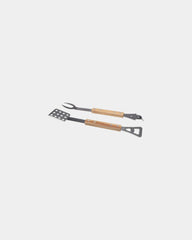 BBQ-set gerecycled rvs en hout Fajro om te personaliseren - Naturel