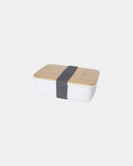 Lunchbox gerecycled plastic 750ml om te personaliseren - Wit