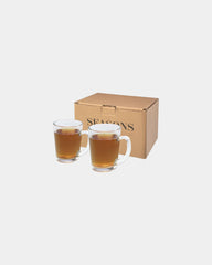 Theeglazenset 310ml glas Zeni om te personaliseren - Transparant