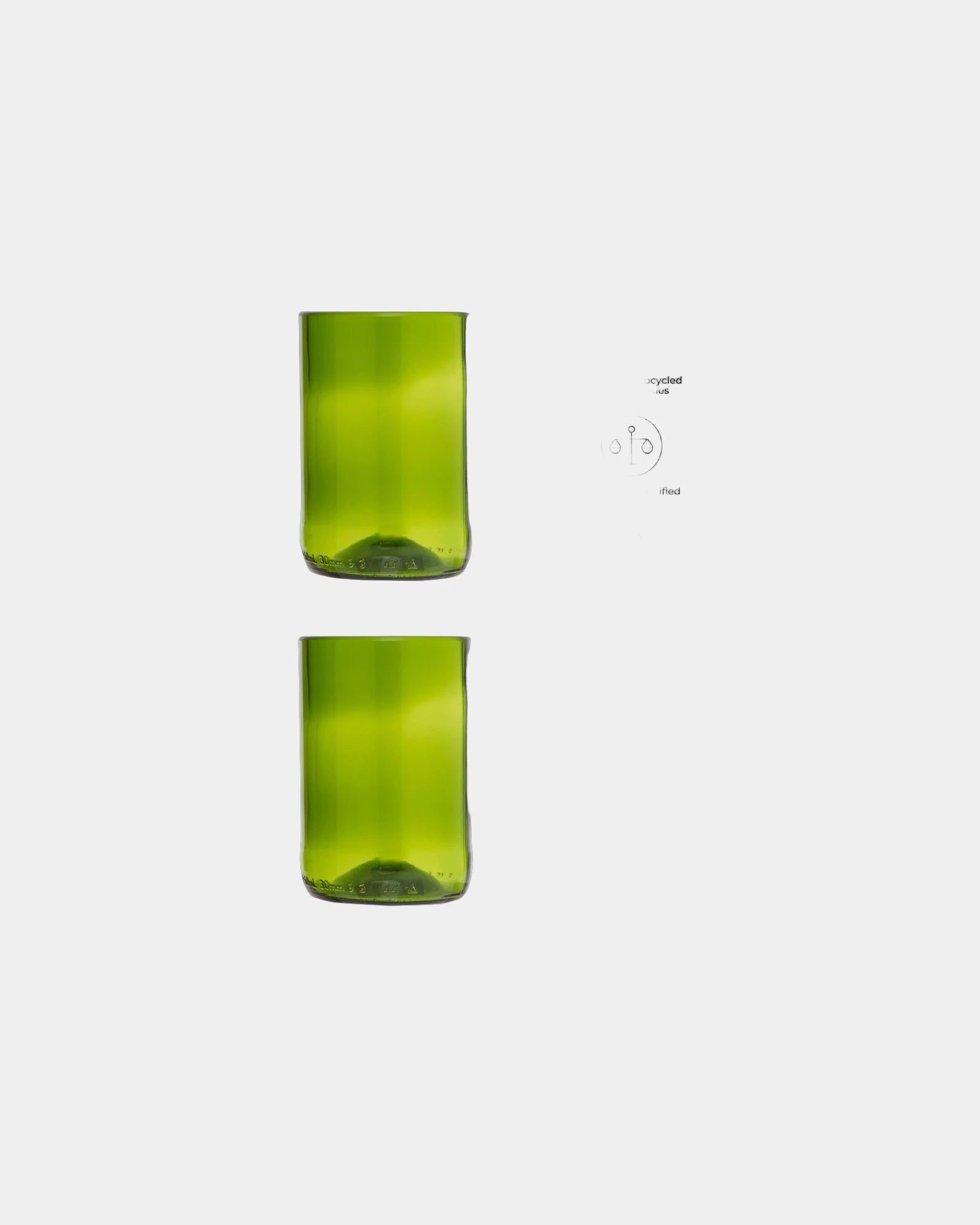 Glazenset gerecycled glas Zanzibar om te personaliseren - 1