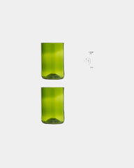 Glazenset gerecycled glas Zanzibar om te personaliseren - 1