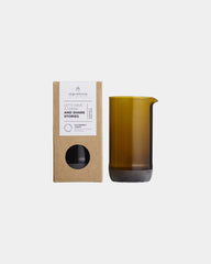 Karaf gerecycled glas 430ml Goa om te personaliseren - Bruin