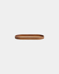 Dienblad gerecycled hout 24 x 12 cm om te personaliseren - Hout