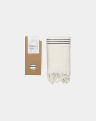 Doek gerecycled katoen 85x175cm om te personaliseren - Gebroken wit
