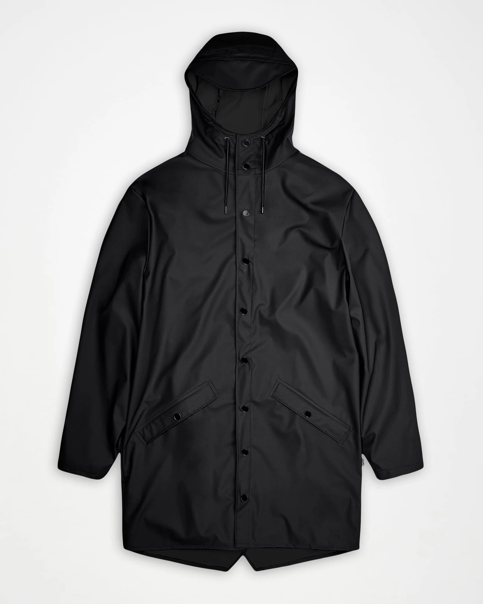 Regenjas Rains Long Jacket W3 om te personaliseren - Zwart