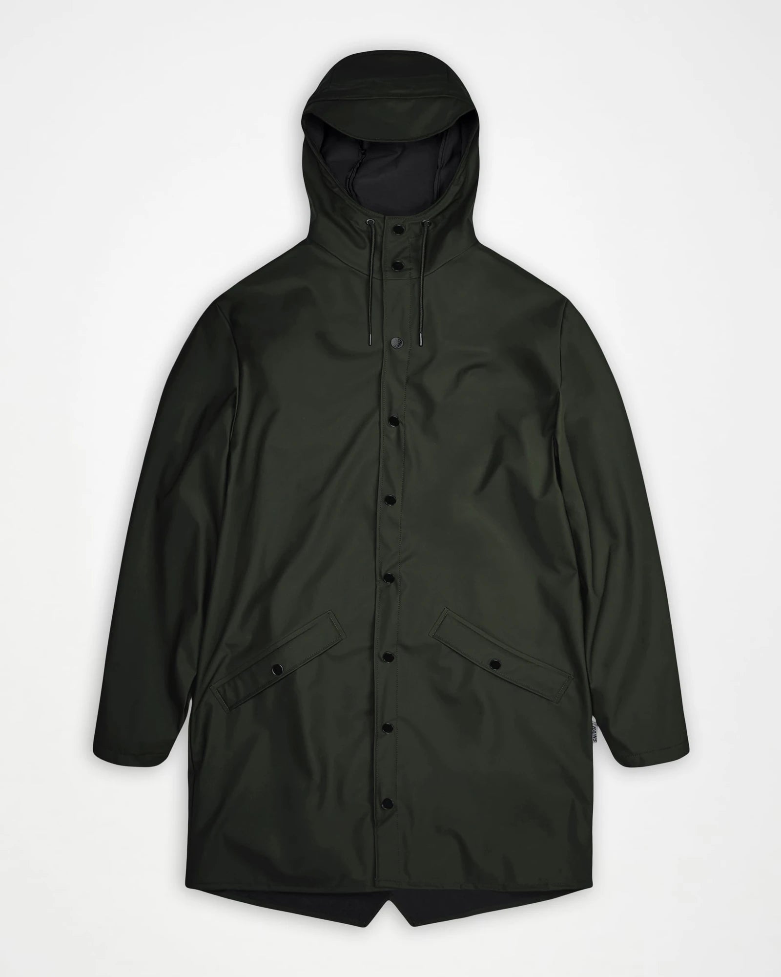 Regenjas Rains Long Jacket W3 om te personaliseren - Groen