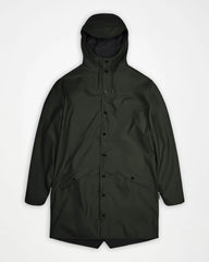 Regenjas Rains Long Jacket W3 om te personaliseren - Groen