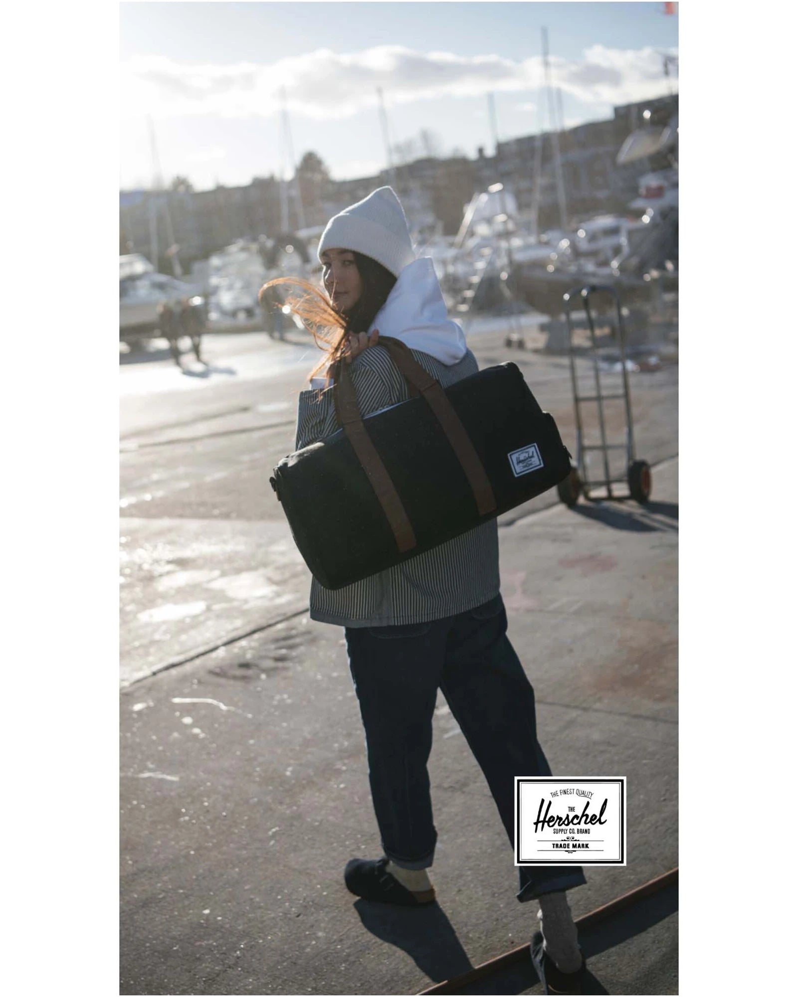 Sporttas gerecycled Herschel Novel 43L om te personaliseren - 3