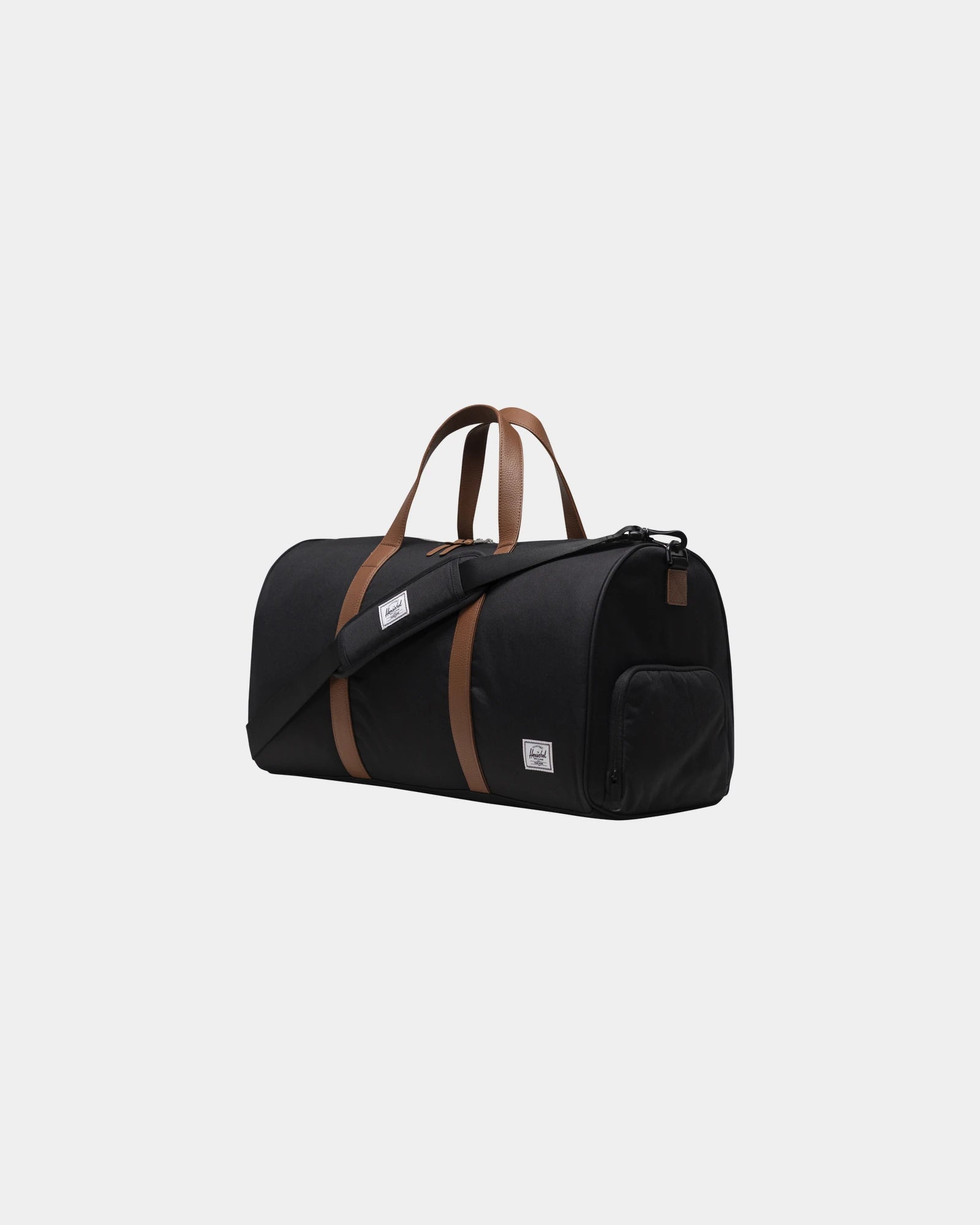 Sporttas gerecycled Herschel Novel 43L om te personaliseren - Zwart