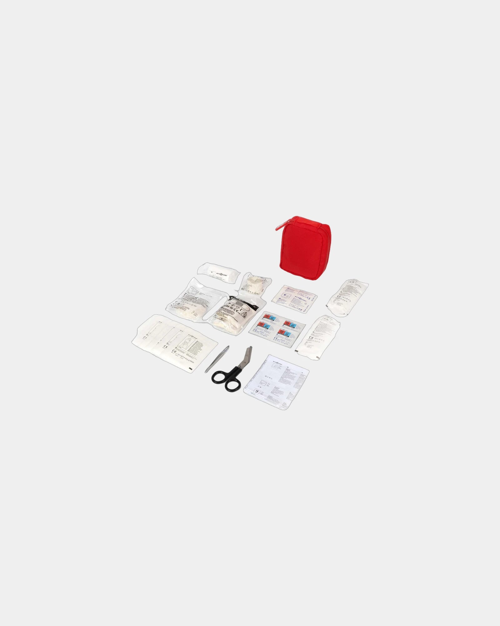 EHBO-set 59-delig nylon etui om te personaliseren - Rood