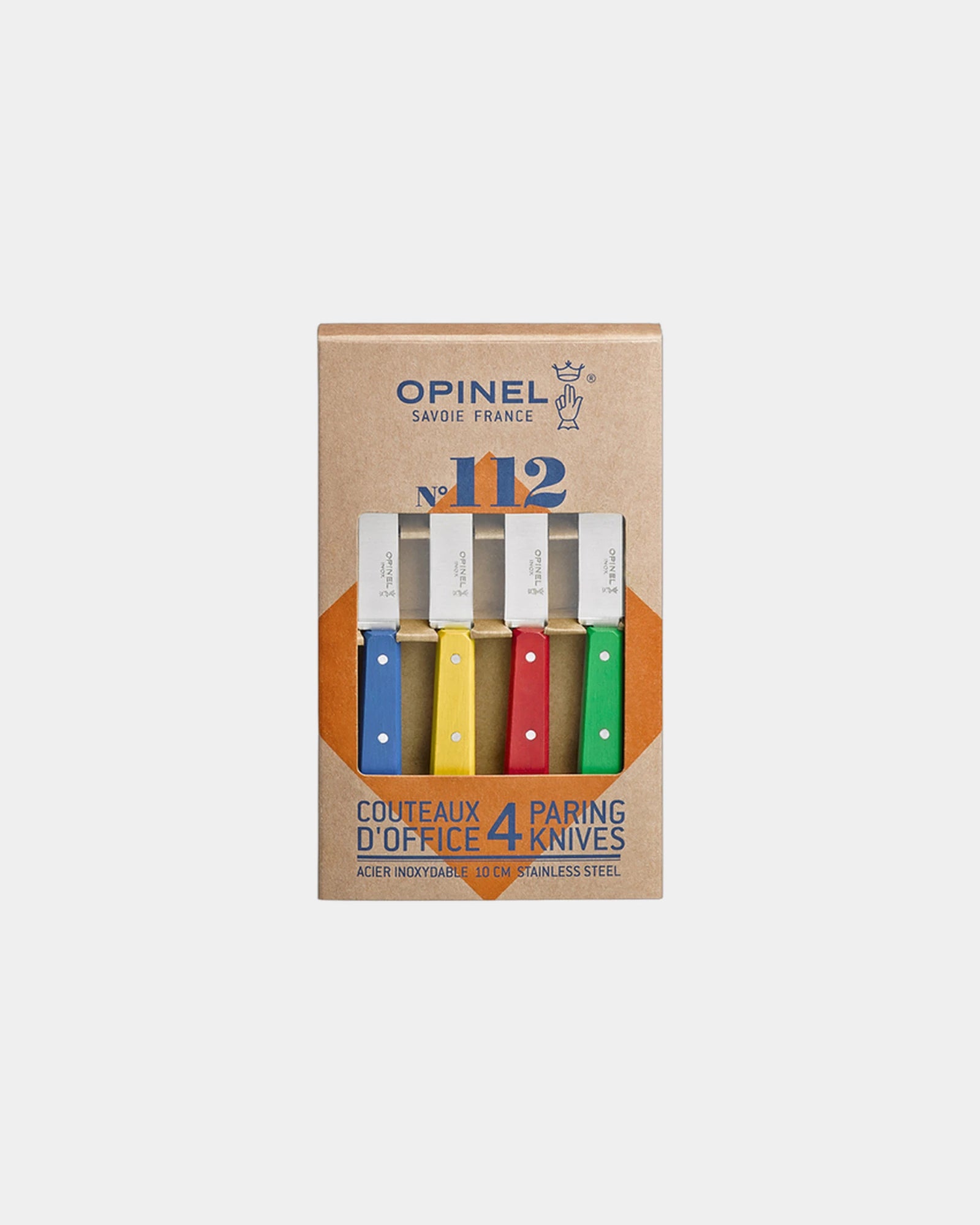 Messenset roestvrij staal Opinel N°112 om te personaliseren - Blauw