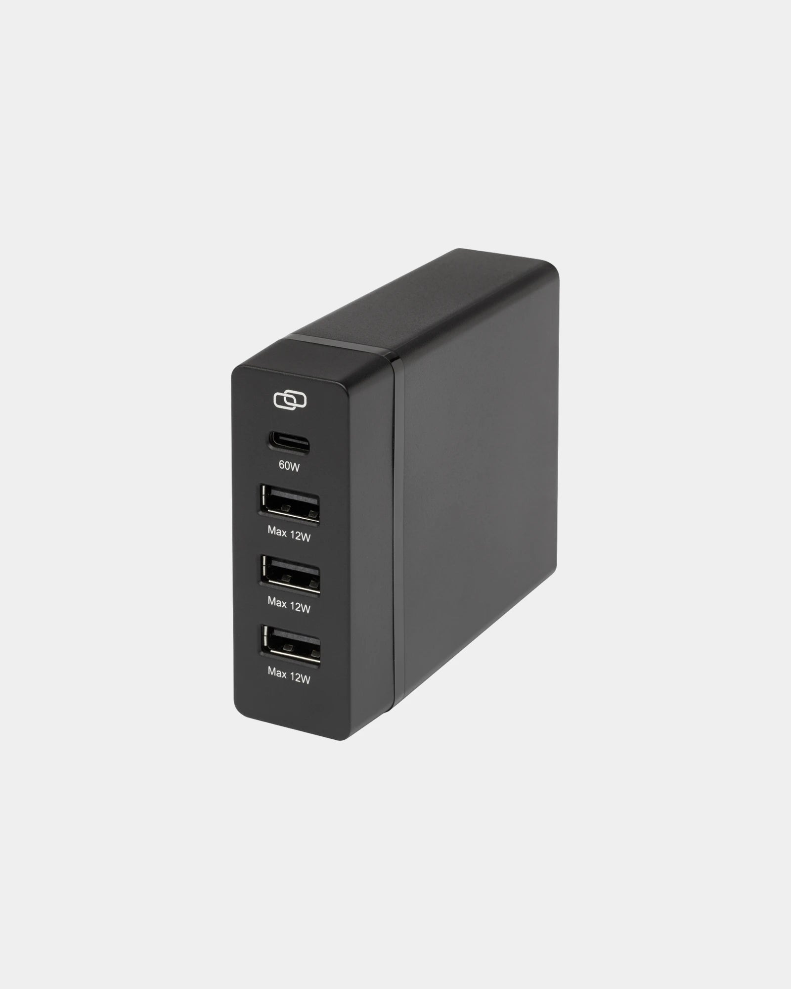 Powerbank van gerecycled plastic 72W om te personaliseren - Zwart