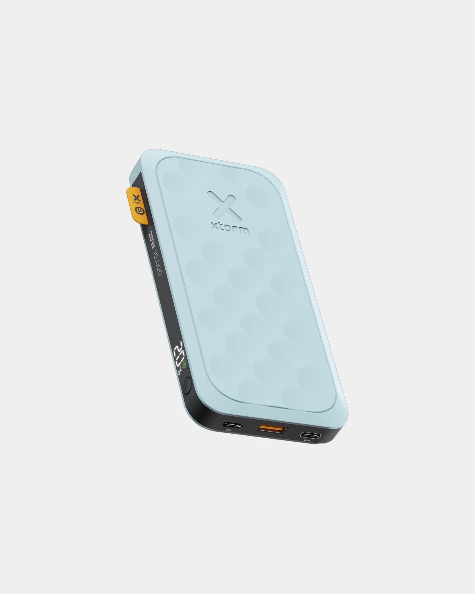 Gerecyclede ABS powerbank 10.000 mAh om te personaliseren - Aquablauw