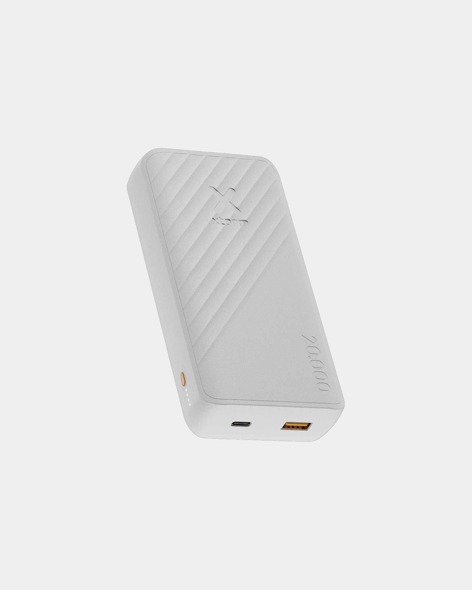 Powerbank van gerecycled plastic om te personaliseren - Wit