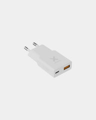 Oplader van gerecycled plastic 33W om te personaliseren - Wit