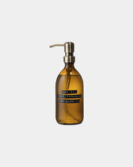 Zeepdispenser glas 500ml bamboe geur om te personaliseren - Amber Gemêleerd