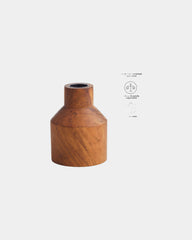 Kandelaar gerecycled teakhout medium om te personaliseren - 1