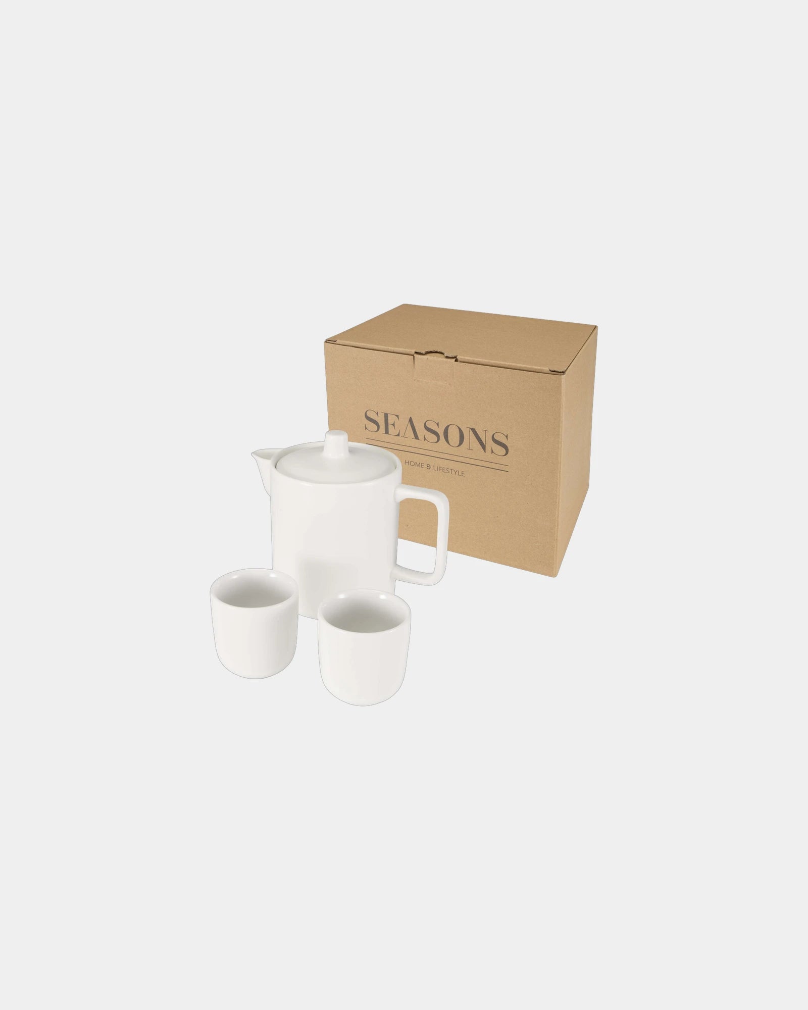 Theeservies keramiek Suki 600ml om te personaliseren - Wit